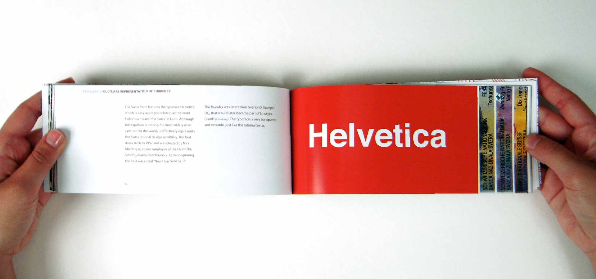 Helvetica, typography example